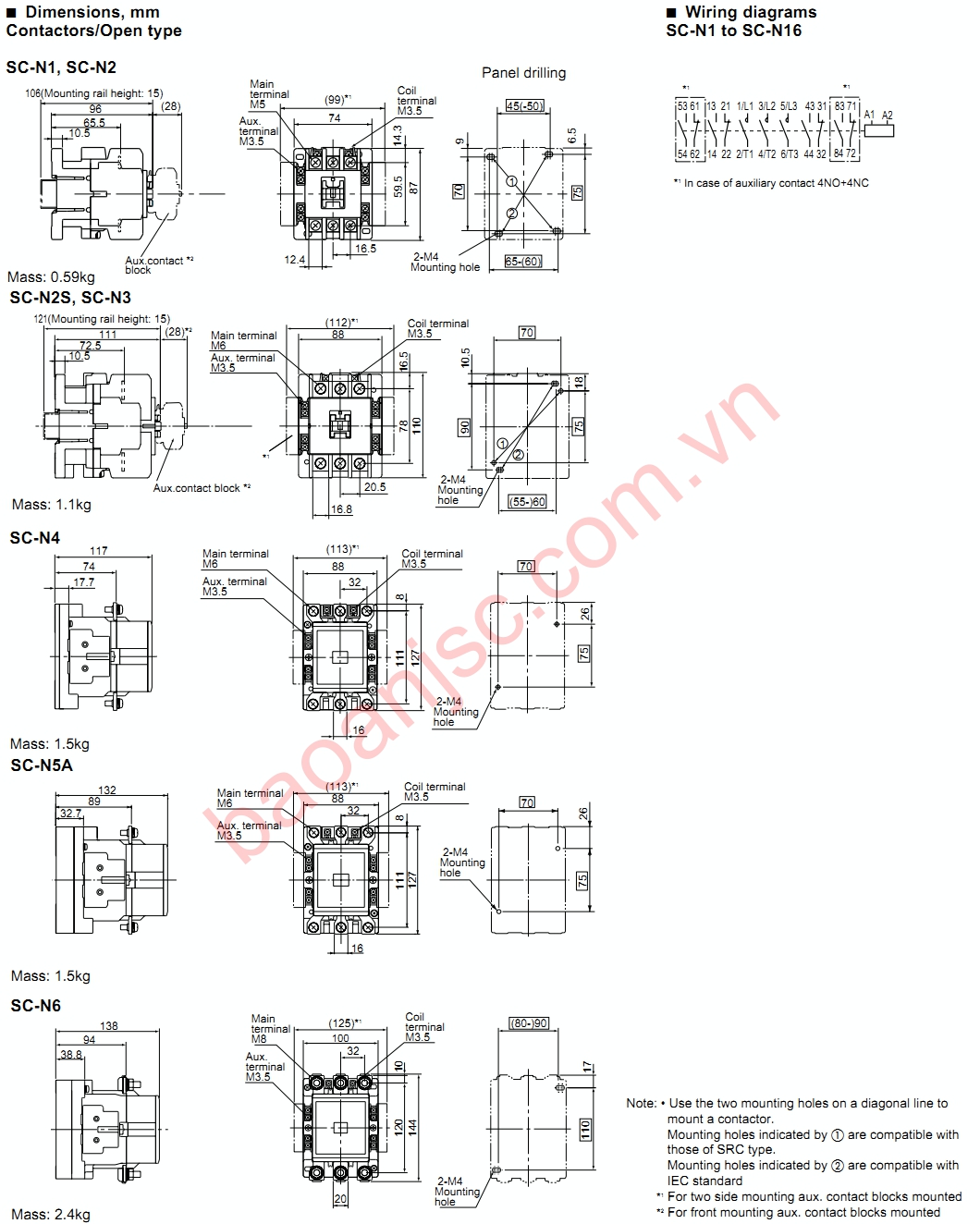 Bản-vẽ-kích-thước-contactor-fuji-SC-series-2 Ban-ve-kich-thuoc-contactor-fuji-SC-series-2