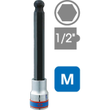 Đầu tuýp lục giác 6 cạnh 1/2 inch đầu tròn KINGTONY 40D0 series