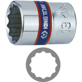 Đầu khẩu bông 12 cạnh 1/4" hệ mét KINGTONY 2330M series