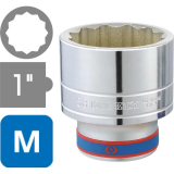 Đầu tuýp hệ mét 12 cạnh 1 inch tiêu chuẩn KINGTONY 8330M series