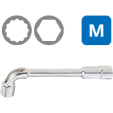 Cờ lê đầu khẩu hệ mét 2 đầu 12x6 cạnh KINGTONY 1080 series