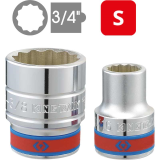 Đầu tuýp vặn bu lông 12 cạnh 3/4 inch hệ inch KINGTONY 6330S series