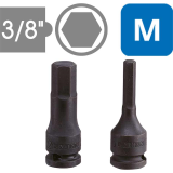 Tuýp lục giác 3/8 inch crôm hệ mét KINGTONY 3055 series