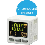 Công tắc áp suất số cho áp suất hỗn hợp với màn hình tích hợp SMC ZSE20AF series