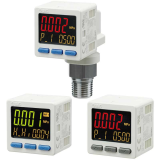 Công tắc áp suất kỹ thuật số tích hợp 3 màn hình SMC ISE20 series