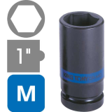 Đầu tuýp thành mỏng, dài, 6 cạnh hệ mét KINGTONY 8835M series