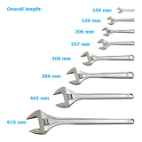Adjustable wrench standard type FUJIYA FAW series