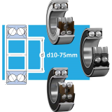 Ổ bi tiếp xúc góc hai dãy với phớt chặn hoặc nắp che bụi d10-95mm SKF Type 0
