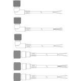 Dây cáp cảm biến dạng giắc kết nối HANYOUNG A series