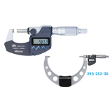 Coolant proof micrometers with dust water protection conforming to IP65 level Mitutoyo 293 series