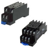 Din rail mount relay sockets for RN relays IDEC SN series