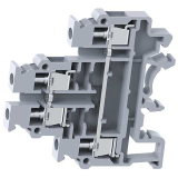 Double level Terminal Block in Grey colour CONNECTWELL CDL4UN