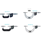 Gear tooth micrometers (interchangeable ball anvil and spindle tip type) Mitutoyo 324 series