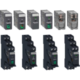 Harmony electromechanical relays plug-in Schneider RXG series