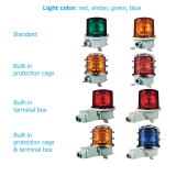Heavy-duty LED revolving warning lights for vessels and heavy industry applications QLight SH1LR and SH2LR series 