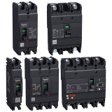 Molded-case circuit breakers from 15 to 630 A Schneider EasyPact EZC series