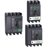 Molded case circuit breakers with adjustable settings Schneider Compact NSX400-630N series