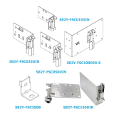 Mounting brackets use with S8FS series switch mode power supply Omron S82Y-FSC series