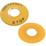 Nameplate for ø22 mm emergency stop switches IDEC HWAV series