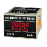 Panel mount 5-digit digital display units Autonics D5Y and D5W series