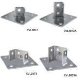Post base plates (Unistrut channel accessories) CVL CVL207 series
