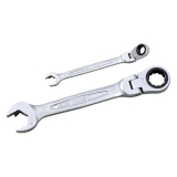 Ratchet ring wrench, ratcheting spanner head, flex head TONE RMFQ series