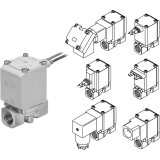 Van on off 2 cổng cho nước, dầu và chân không áp suất trung bình SMC 25A-VX22 23 24 series