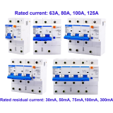Residual current operated circuit breaker (RCBO) CHINT NXBLE-125 series