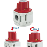 Van 3 cổng xả áp tác động kép SMC VHS50W_D series