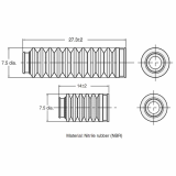 Ống cao su Omron E9NC-G series