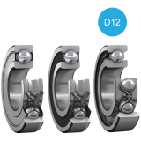 Single row deep groove ball bearings-d12