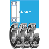 Single row deep groove ball bearings d7-9mm SKF