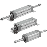 Square tube type air cylinder (Standard type - Double acting - Single rod) SMC MB1 series