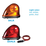 Đèn báo hiệu gương xoay bóng LED QLight SKLR and SKMLR series