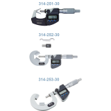 V-Anvil micrometers with 3 flutes and 5 flutes Mitutoyo 314 series