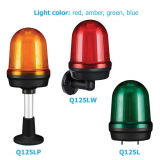 Đèn tín hiệu sáng tĩnh/ chớp nháy bóng LED Ø125mm  QLight Q125L series 