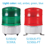 Đèn LED tín hiệu sáng tĩnh/chớp nháy Ø150mm QLight S150UL & S150US series