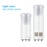 Đèn tầng LED sáng tĩnh/chớp nháy đa màu Ø45mm QLight STC45ML series