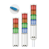 Ø70mm ethernet LED tower lights QLight QTC70L-ETN and QTC70ML-ETN 