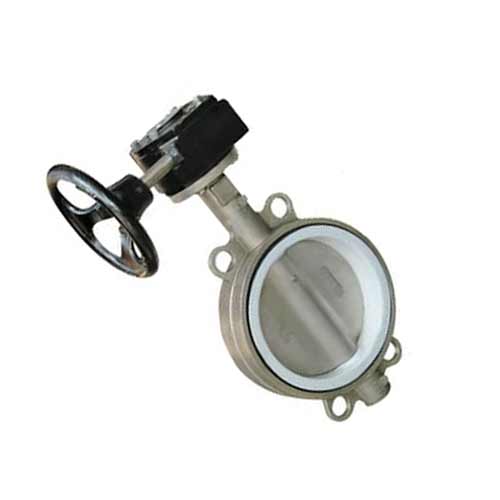 304 Stainess steel worm butterfly valve