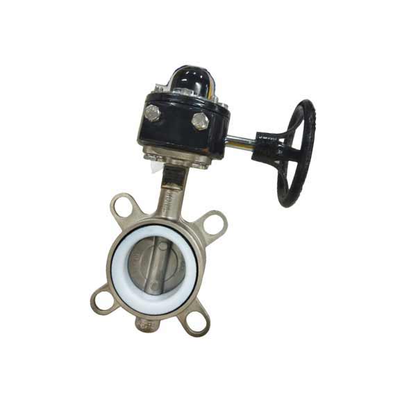 Stainless butterfly valve (Gear acting)