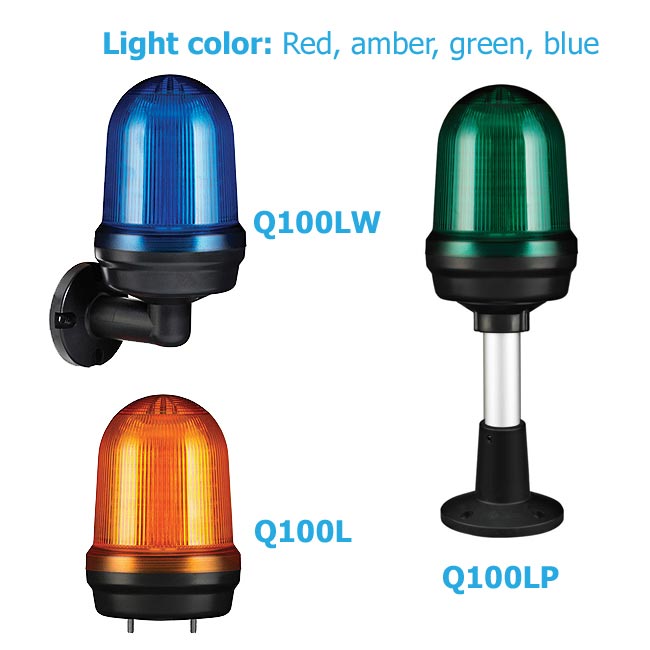 Đèn tín hiệu bóng LED Ø100mm QLight Q100L series
