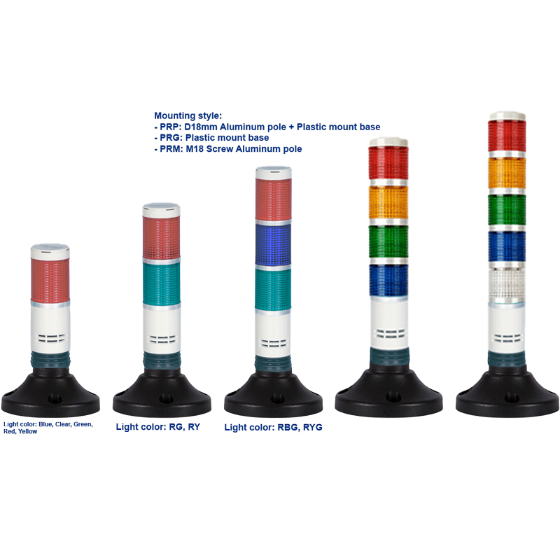 Đèn tháp bóng sợi đốt Ø56mm Autonics PR series
