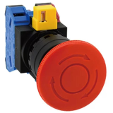 D22 Emergency stop switches (With removable contact block) IDEC