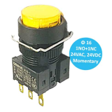 16-dia pushbutton Switch (Lighted/Non-Lighted) OMRON