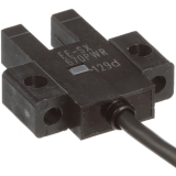 Slot-type photomicrosensor with connector or pre-wired models OMRON