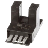 Slot-type photomicrosensor with connector or pre-wired models OMRON