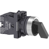 Ø22 mm plastic Selector switches with metallic-look ring SCHNEIDER