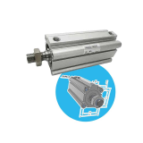 Compact cylinder (double acting - single rod) SMC