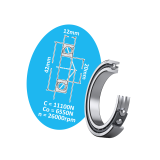 Single-row angular contact ball bearing 